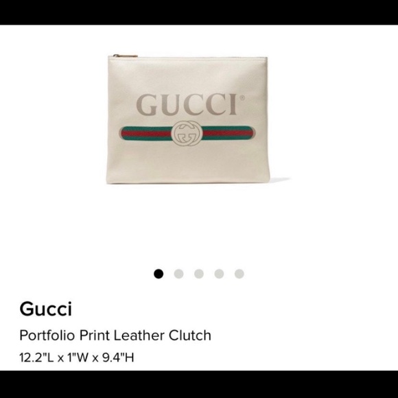 Authentic GUCCI pouch bag.  Barely used, extremely clean. - Picture 7 of 8